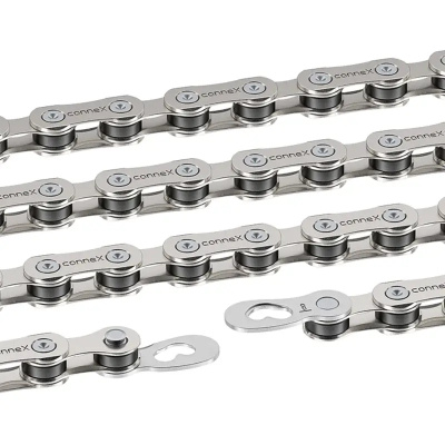Connex 808 Bicycle Chain 114 Link 8-Speed Nickel Plated with Connex Link