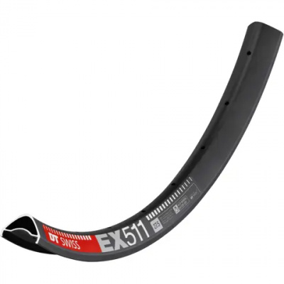 DT Swiss EX511 SBWT Disc-Specific 28 Hole Presta-Drilled Black Rim