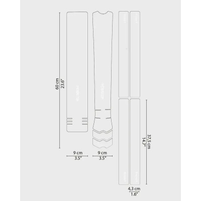 DYEDBRO MTB Frame Protection Clear