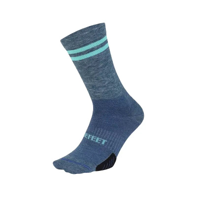 Defeet Cyclismo Wool Blend 6 inch Double Stripe Socks