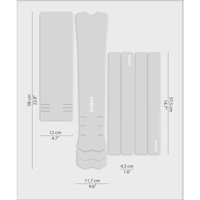 Dyedbro Clear Gloss e-Bike Frame Protection Kit