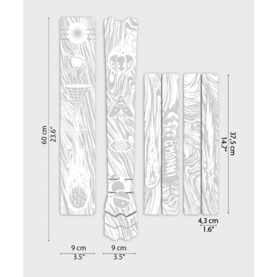 Dyedbro Kaos MTB Frame Protection Kit