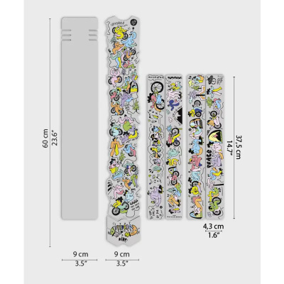 Dyedbro Kiko CLJ Artist Series Gloss MTB Frame Protection Kit