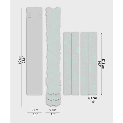 Dyedbro Kiko CLJ Artist Series Gloss MTB Frame Protection Kit