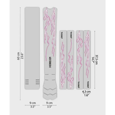 Dyedbro Lightning MTB Frame Protection Kit