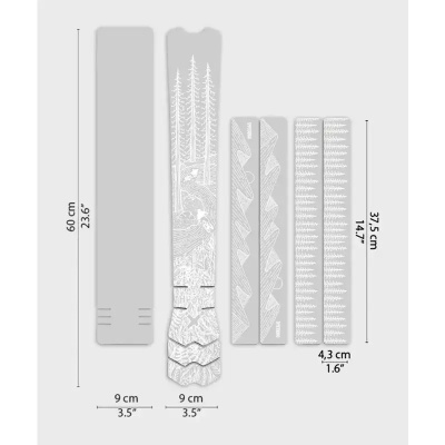 Dyedbro OS Illustration MTB Frame Protection Kit