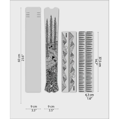 Dyedbro OS Illustration MTB Frame Protection Kit
