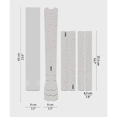 Dyedbro Speckled Gloss MTB Frame Protection Kit