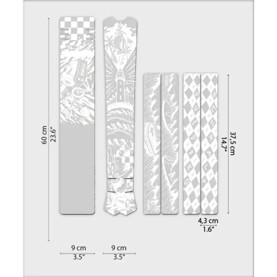Dyedbro Surfs Up MTB Frame Protection Kit