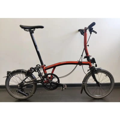 EX DEMO Brompton P Line 4 speed Low handlebar Standard Seatpost Folding Bike 2026