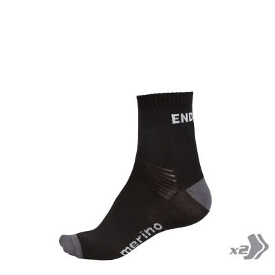 Endura BaaBaa Twin Pack Merino Socks