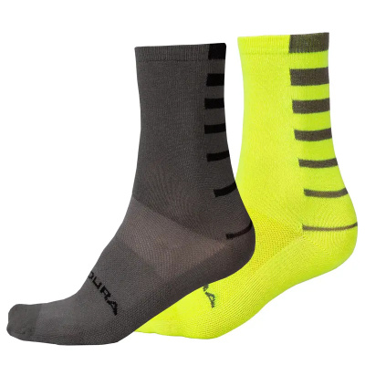 Endura Coolmax Stripe Socks Twin Pack