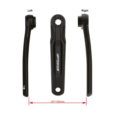 FSA Ebike Chainset CK-761 G2 Threaded .mm Black isis .mm 1