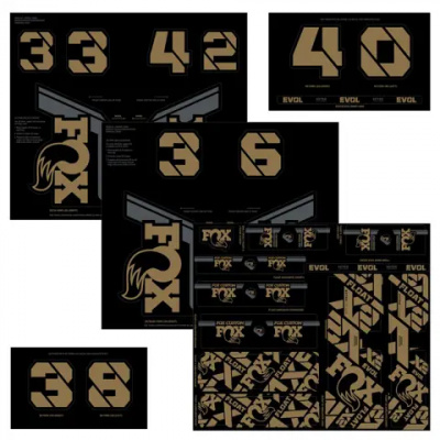 Fox Fork and Shock AM Custom Decal Kit