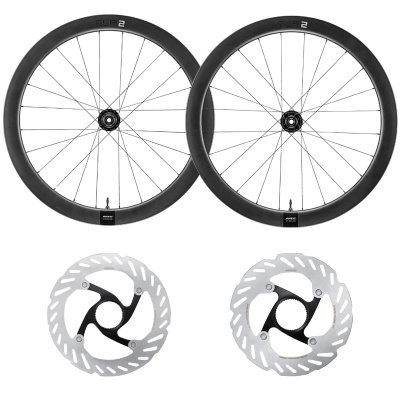 Giant SLR 2 50 Disc Hookless Carbon Wheelset with RTCL700 rotors