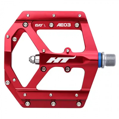 HT AE-03 CNC Alloy Platform Thrust Bearing Cr-Mo Axles Replaceable Pin Pedals