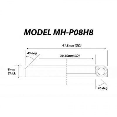 Halt MH-P08 41.8 x 30.5 x 8 Bearing