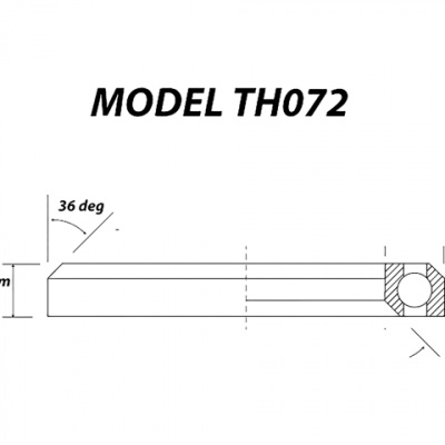 Halt TH-072 SS 51mm x 40mm x 6.5mm 36/36 Bearing