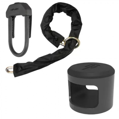 Hiplok DXXL D-Lock and Chain Combo with Hiplok Ankr Ground and Wall Anchor