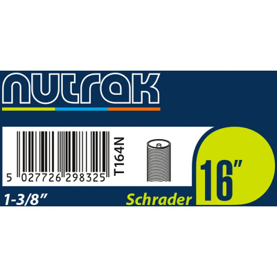 Inner Tube Nutrak 16 x 1-3/8 inch inch with Schrader Valve
