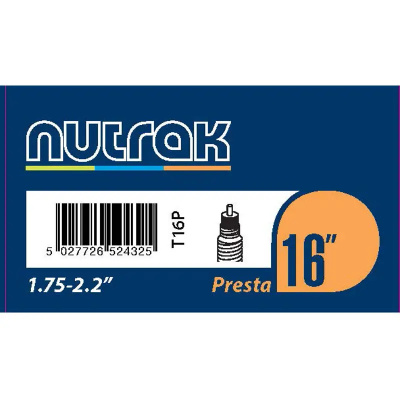 Inner Tube Nutrak 16x1.75-2.2 inch with a 39 mm Presta Valve