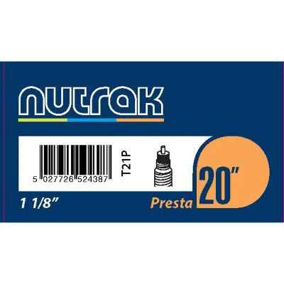 Inner Tube Nutrak 20 x 1 3/8 inch with a 39mm Presta Valve