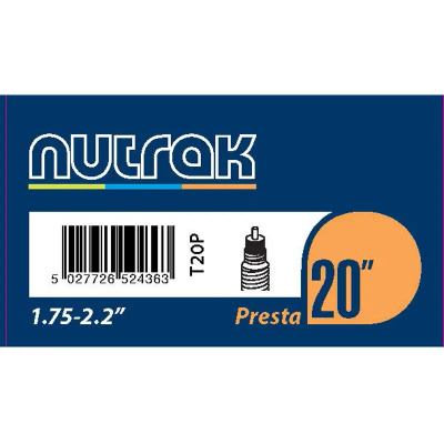 Inner Tube Nutrak 20x1.75-2.125 inch with a 39mm Presta Valve
