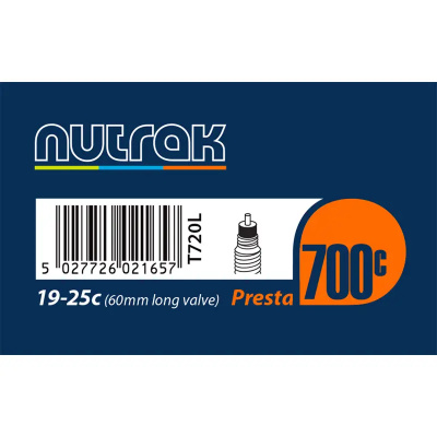 Inner Tube Nutrak 700x19-25c with a Long 60mm Presta Valve