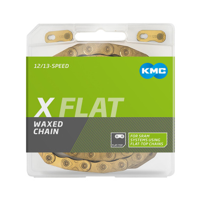 Kmc X-Flat 12/13x Ti-N Gold Waxed Chain 126L