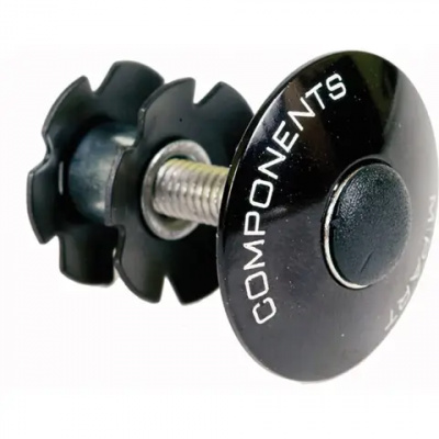M Part Alloy 1-1/8in Star Nut Set Black