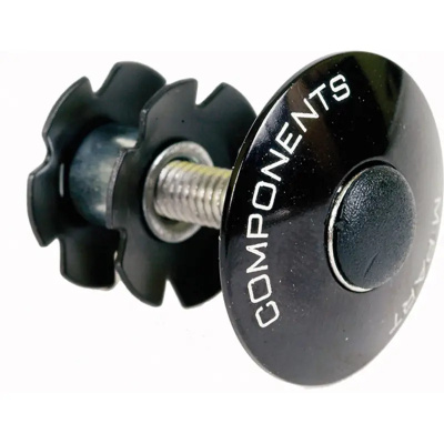 M Part Alloy 1-1/8in Star Nut Set Black