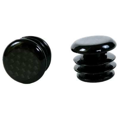M Part Carbon Fibre Road Bar End Plugs for Road Bikes
