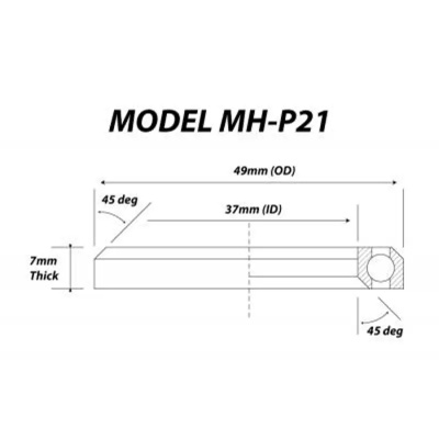 MH-P21 49 x 37 x 7 Headset Bearing