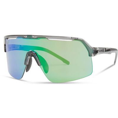 Madison Crypto Air Crystal Smoke Sunglasses with Green Mirror Lens
