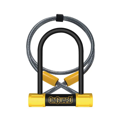 OnGuard Bulldog Mini D-Lock 140mm with Cable