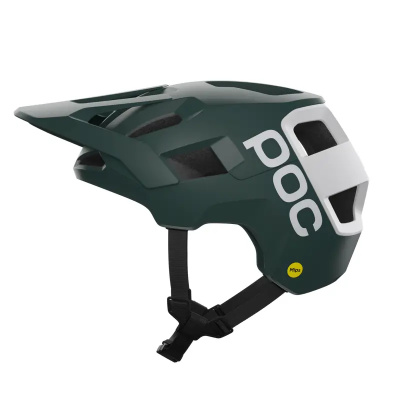 POC Kortal Race MIPS Helmet In Pargasite Green Matt Hydrogen White