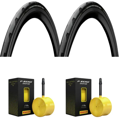 Pair of Continental Grand Prix 5000AS TR 700c Folding Road Tyres
