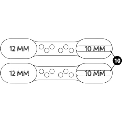 Park Tool 2581-2 Brake Bleed Block 10/12mm for BKM/BKD