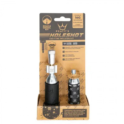 Peaty's Holeshot CO2 Tyre Inflator - Road and Gravel - 16g