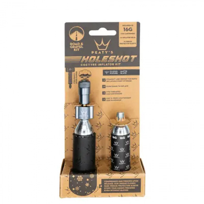 Peaty's Holeshot CO2 Tyre Inflator - Road and Gravel - 16g