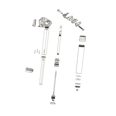 RockShox Reverb Seatpost Service Hydraulic Hose Kit 2000mm Kit - Reverb Connectamajig