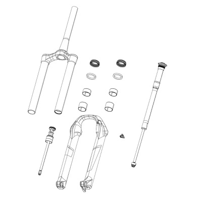 RockShox Spare - Front Suspension Service CRUSH Washer 8mm Qty 50: