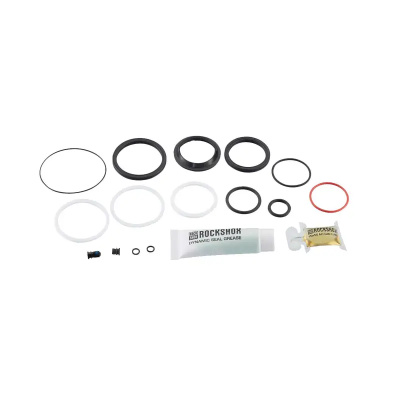 Rockshox Service - 200 Hour/1 Year Service Kit Includes Sealhead Seals Piston Seal Glide Rings Ifp Seals - Super Deluxe Coil A1-A2 2018-2020 BLACK