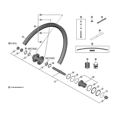 SHimano WH-RX880-TL-R12 spoke