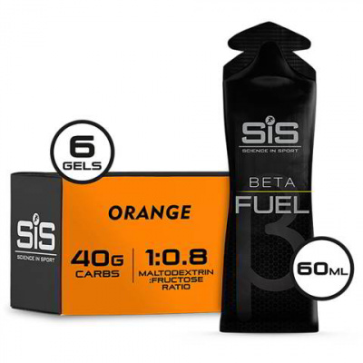SIS Beta Fuel Energy Gel - Box Of 6 Gels - Orange