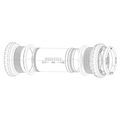 SRAM Bottom Bracket Spacer Kit Dub Mtb Wide Qty 4 - Sizes 1x5.0mm 1x7.5mm And 2x3.0mm: