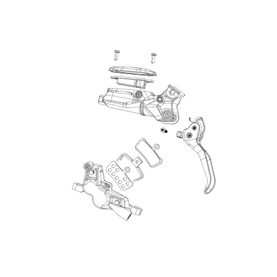 SRAM Code Ultimate Stealth Carbon Disc Brake Lever Assembly