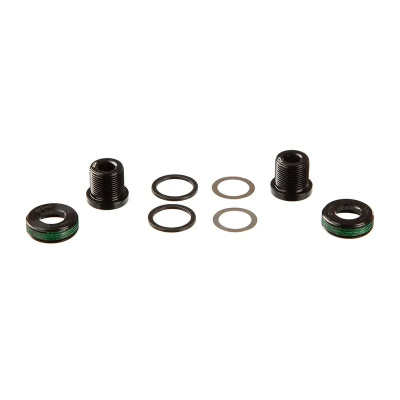 SRAM Crank Arm Bolt Kit M15/M22 Aluminium Self-Extracting Isis Black Qty 2: