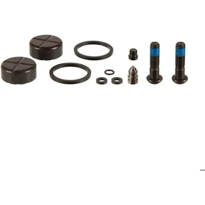 SRAM Disc Brake Caliper Piston Service Kit - Includes 2 Pistons 2 Black Titanium Bolts Seals Bleed Screw O-Rings - Red AXS E1:
