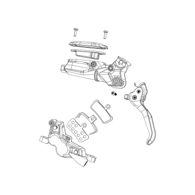 SRAM Disc Brake Lever Blade Kit Aluminium Maven Silver A1